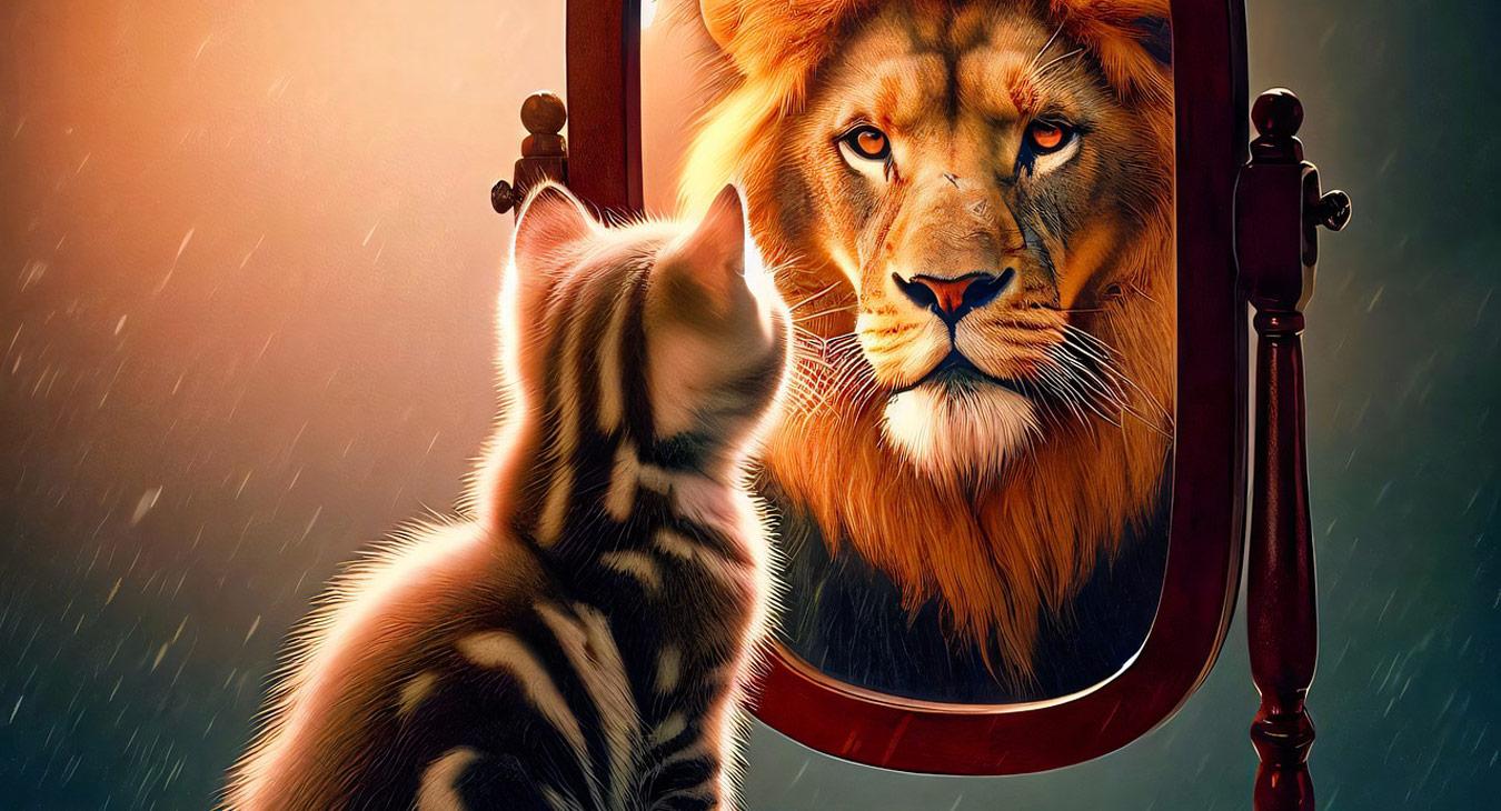 Strengthen your Self Esteem and Confidence lion cat